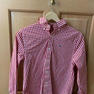 Vineyard Vines M Boys Red/White Button Down